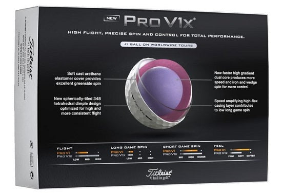 Titleist 2025 Pro V1x High No.(5.6.7.8) Golf Balls (12-ball pack)