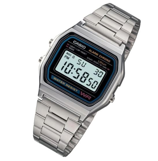 Casio Classic Stainless Steel Digital Unisex Watch - A158WA-1