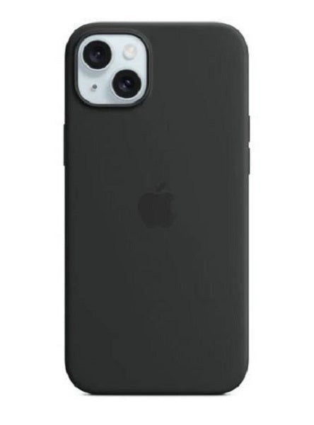 Apple iPhone 15 Plus Silicone Case with MagSafe Genuine - Black