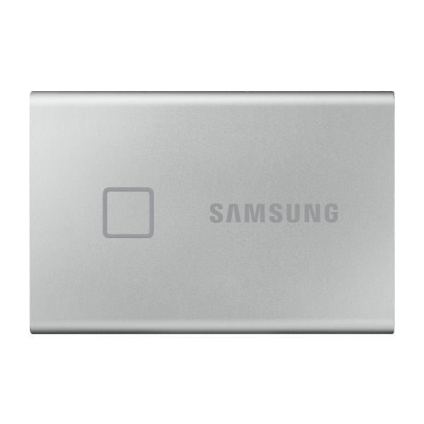 Samsung Portable T7 Touch 500GB External SSD USB 3.2 (Gen 2) Silver