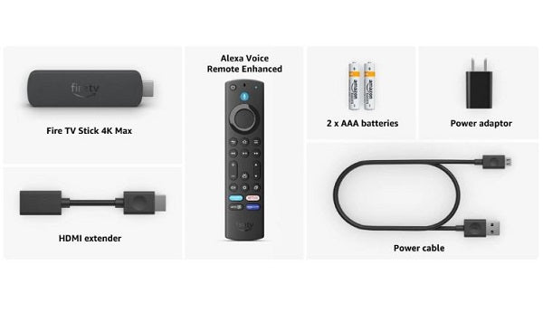 Amazon Fire TV Stick 4K Max (2024) Voice Remote with TV Controls
