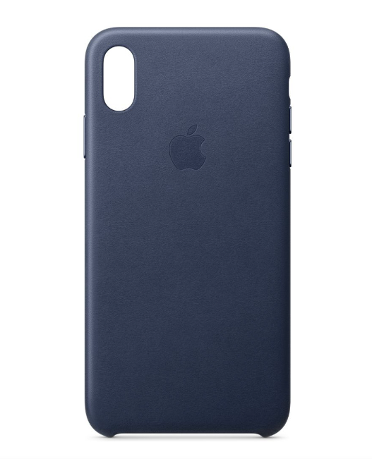 Apple iPhone XS Max Leather Case Midnight Blue - Genuine