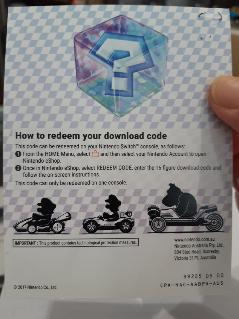 MARIOKART 8 DELUXE (NINTENDO SWITCH) CODE