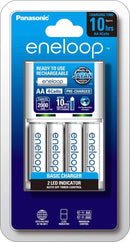 Panasonic Eneloop AAA/AA Battery Charger with 4x AA Recargerable Batteries
