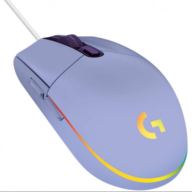 Logitech G203 LIGHTSYNC Optical Gaming Mouse - Lilac