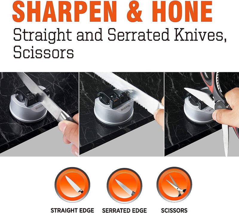 SHARPAL 191H Pocket Kitchen Chef Knife Scissoring 3-Stage Knife