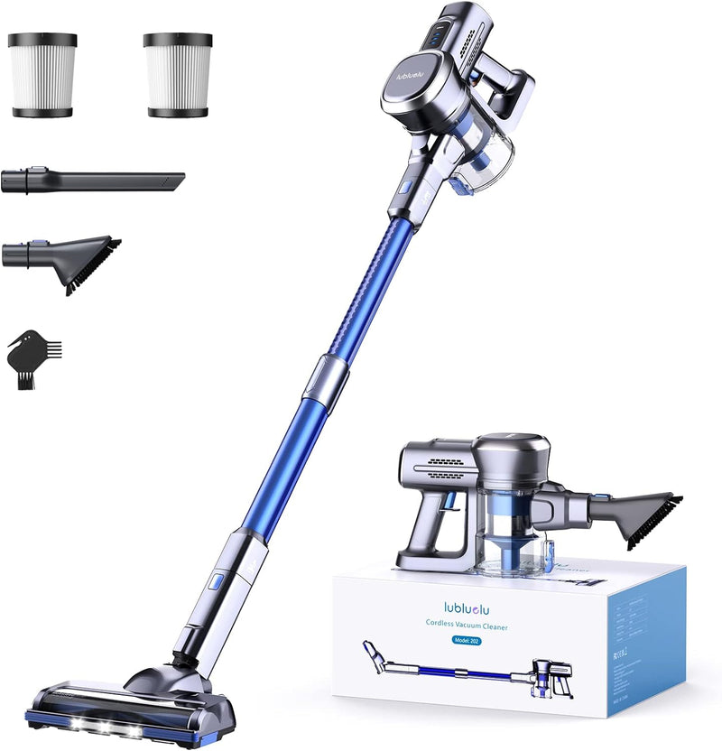 lubluelu 202 Cordless Vacuum Cleaner with powerful suction 25KPa