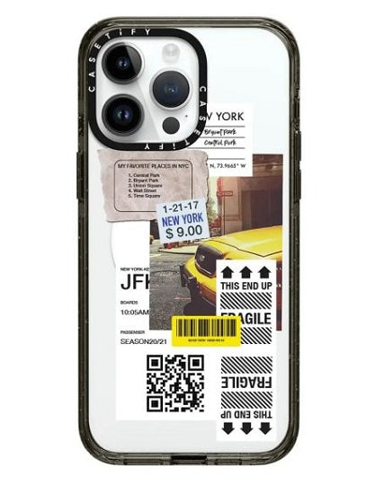CASETiFY Impact Case (MS) iPhone 15 Pro (6.1") - Black New York