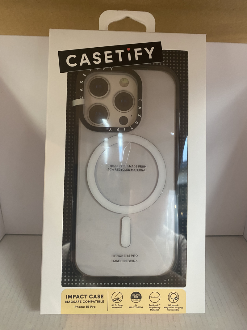 CASETiFY Impact Case (MS) iPhone 15 Pro (6.1") - Clear
