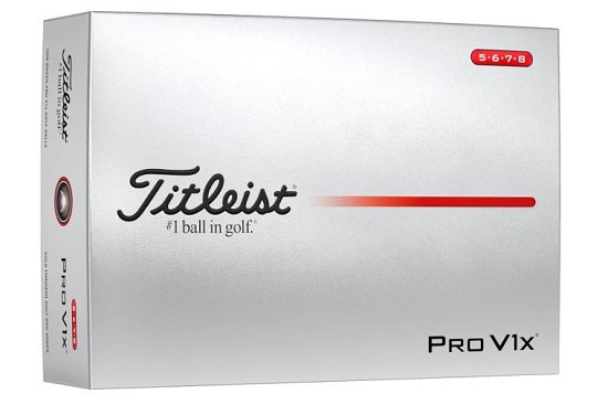 Titleist 2025 Pro V1x High No.(5.6.7.8) Golf Balls (12-ball pack)
