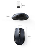 Ugreen USB optical wireless mouse 2.4GHz 4000 DPI black (MU006)