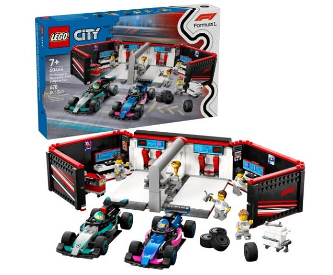 LEGO 60444 City F1 Garage & Mercedes-AMG & Alpine Cars