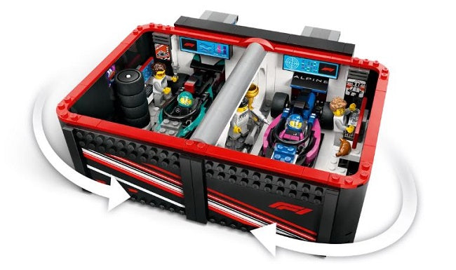 LEGO 60444 City F1 Garage & Mercedes-AMG & Alpine Cars