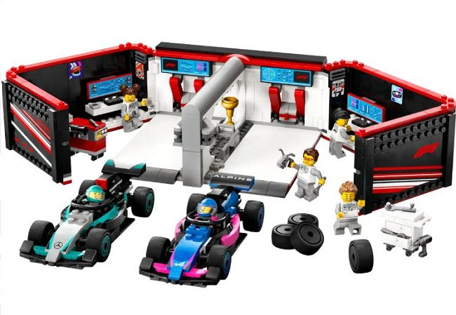 LEGO 60444 City F1 Garage & Mercedes-AMG & Alpine Cars