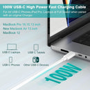 HEYMIX USB-C to USB-C Cable, 100W 1.5M Fast Charging Cable, 2-Pack