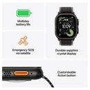 Apple Watch Ultra 3 49mm Black Titanium Case GPS + Cellular Ocean Band (Black)