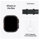Apple Watch Ultra 3 49mm Black Titanium Case GPS + Cellular Ocean Band (Black)