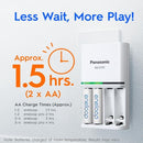 Panasonic Eneloop AAA/AA Smart And Quick Battery Charger with 4 x AA