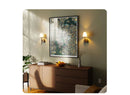 Globe LED Wall Sconce Wireless Light 2 Pack Black Finish