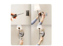 Globe LED Wall Sconce Wireless Light 2 Pack Black Finish