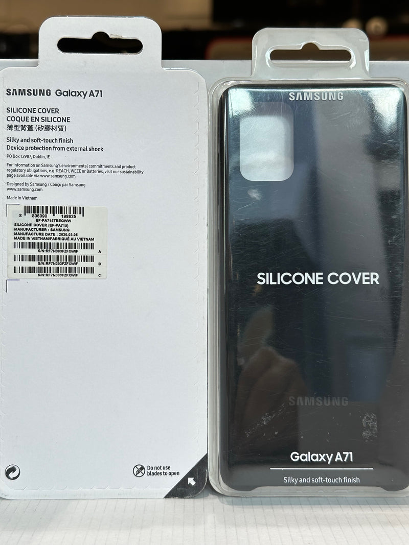 Samsung Galaxy A71 Silicon Cover - Black