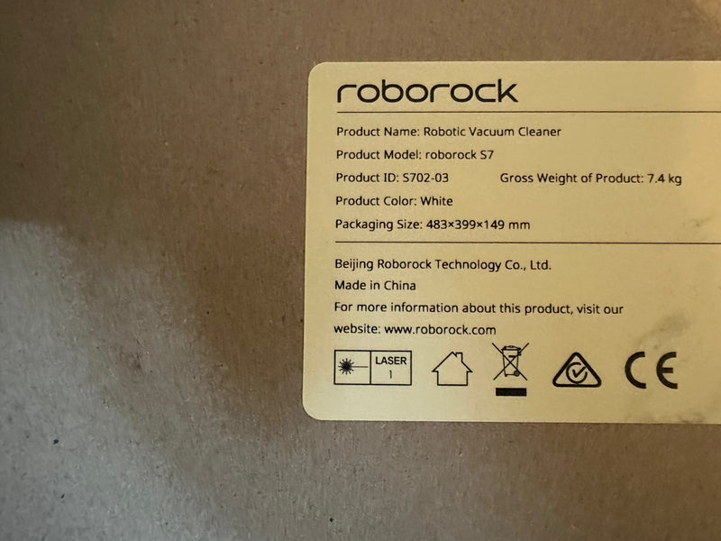 Roborock S7 Smart Robot Vacuum Cleaner 2-in-1 Sweeping and Mopping - Mabuchi Motor