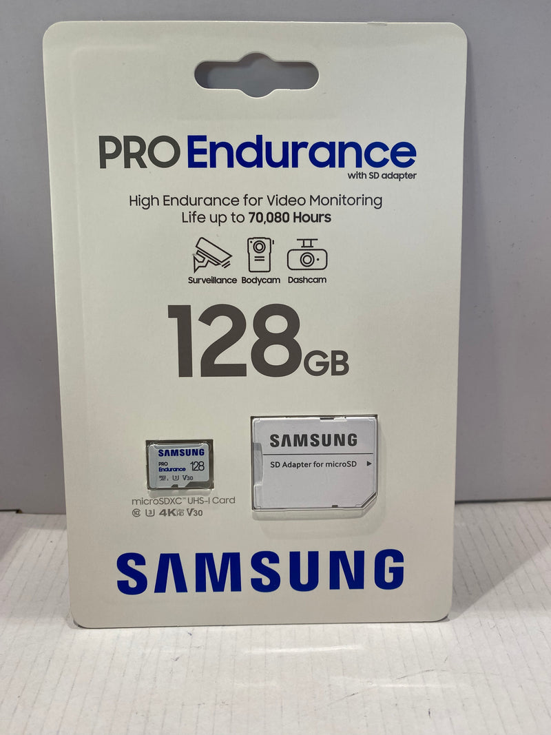 Samsung Pro Endurance 128GB Micro SDXC with Adapter, up to 100MB/s / 40MB/s