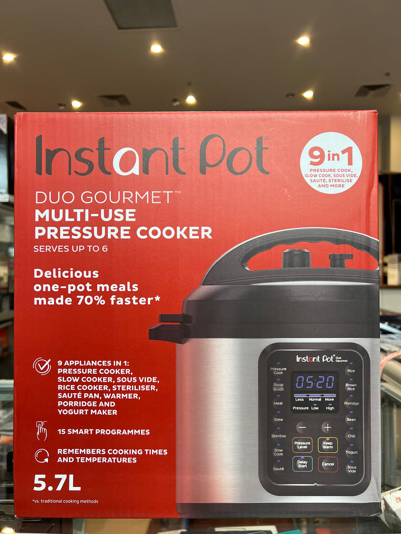 Instant Pot Duo Gourmet Multi-Use 9-in-1 Pressure Cooker 5.7L