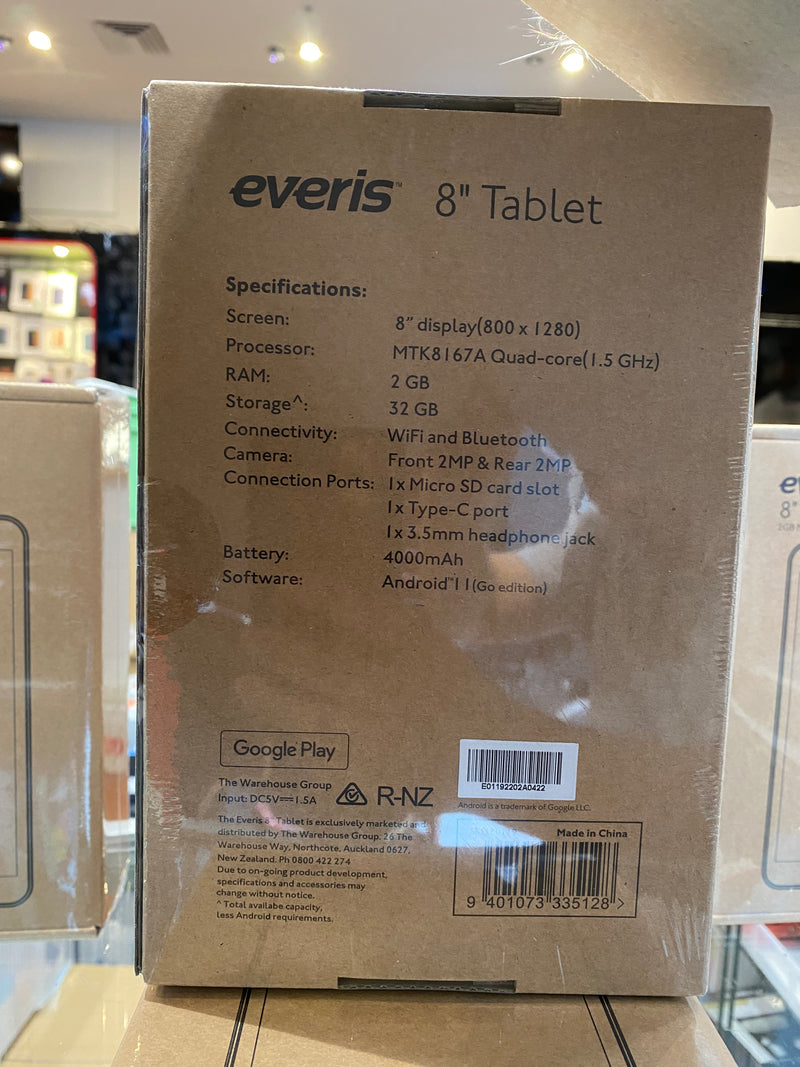 Everis 8" Android 11 Tablet
