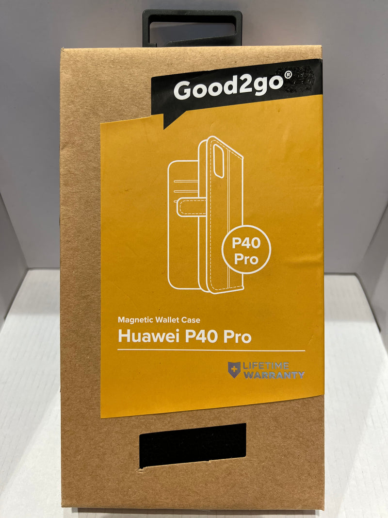 Huawei P40 Pro Good2go 2 in 1 Black Wallet Case