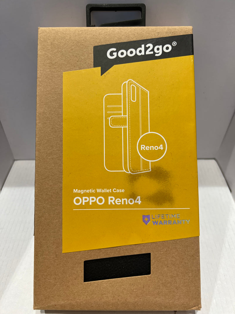 Oppo Reno 4 Good2go 2 in 1 Black Wallet Case