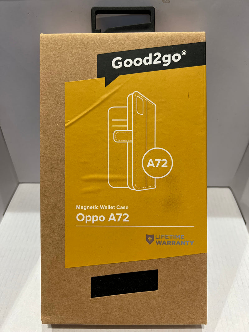 Oppo A72 Good2go 2 in 1 Black Wallet Case