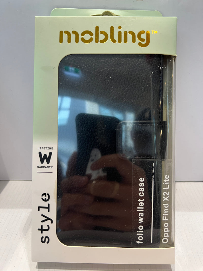 Oppo Find X2 Lite Mobling 2 in 1 Black Wallet Case
