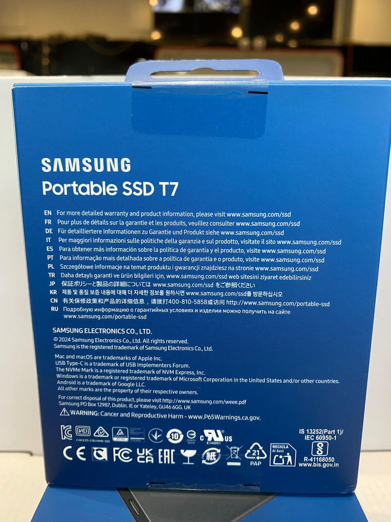 Samsung T7 Portable SSD - 1TB