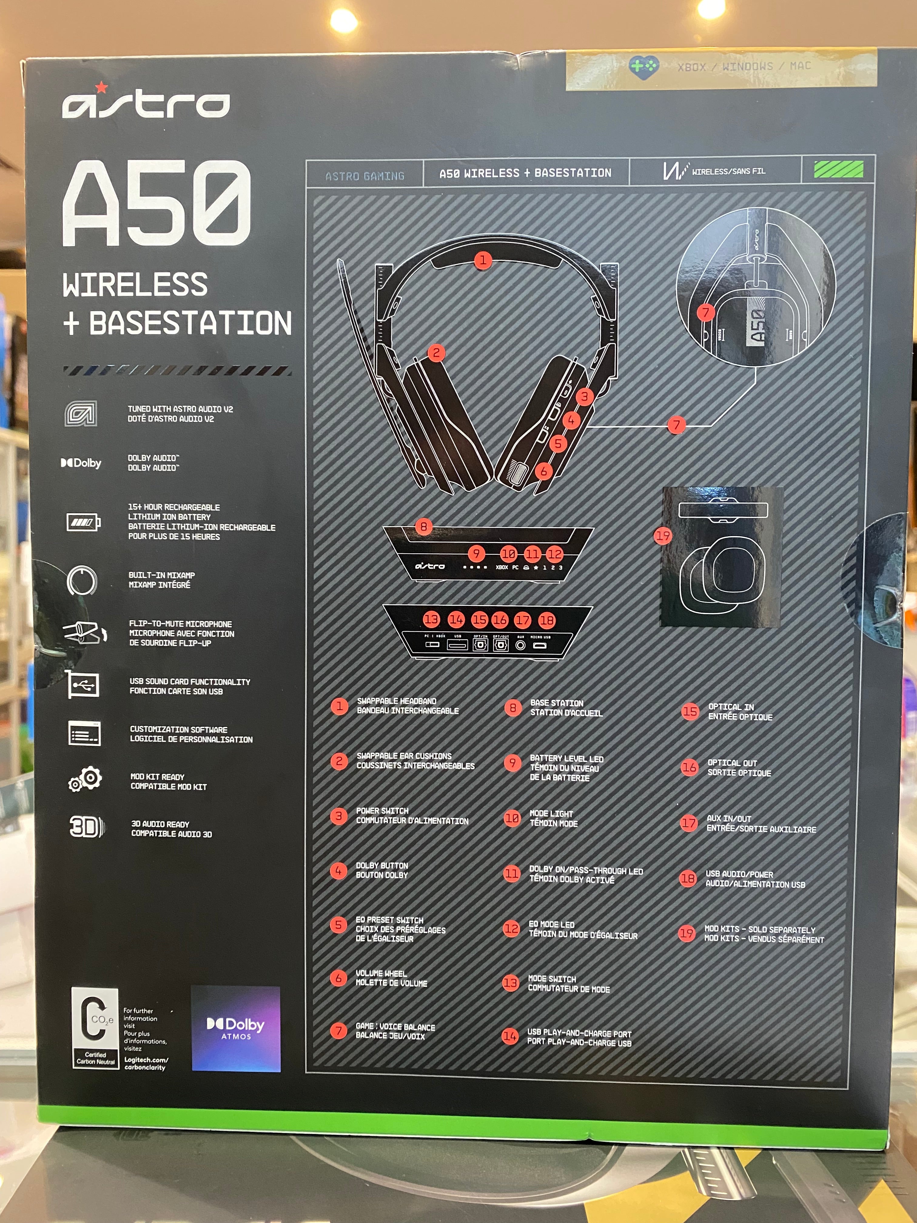 Astro A50 Wireless Gaming Headset for Xbox One, PC & Mac