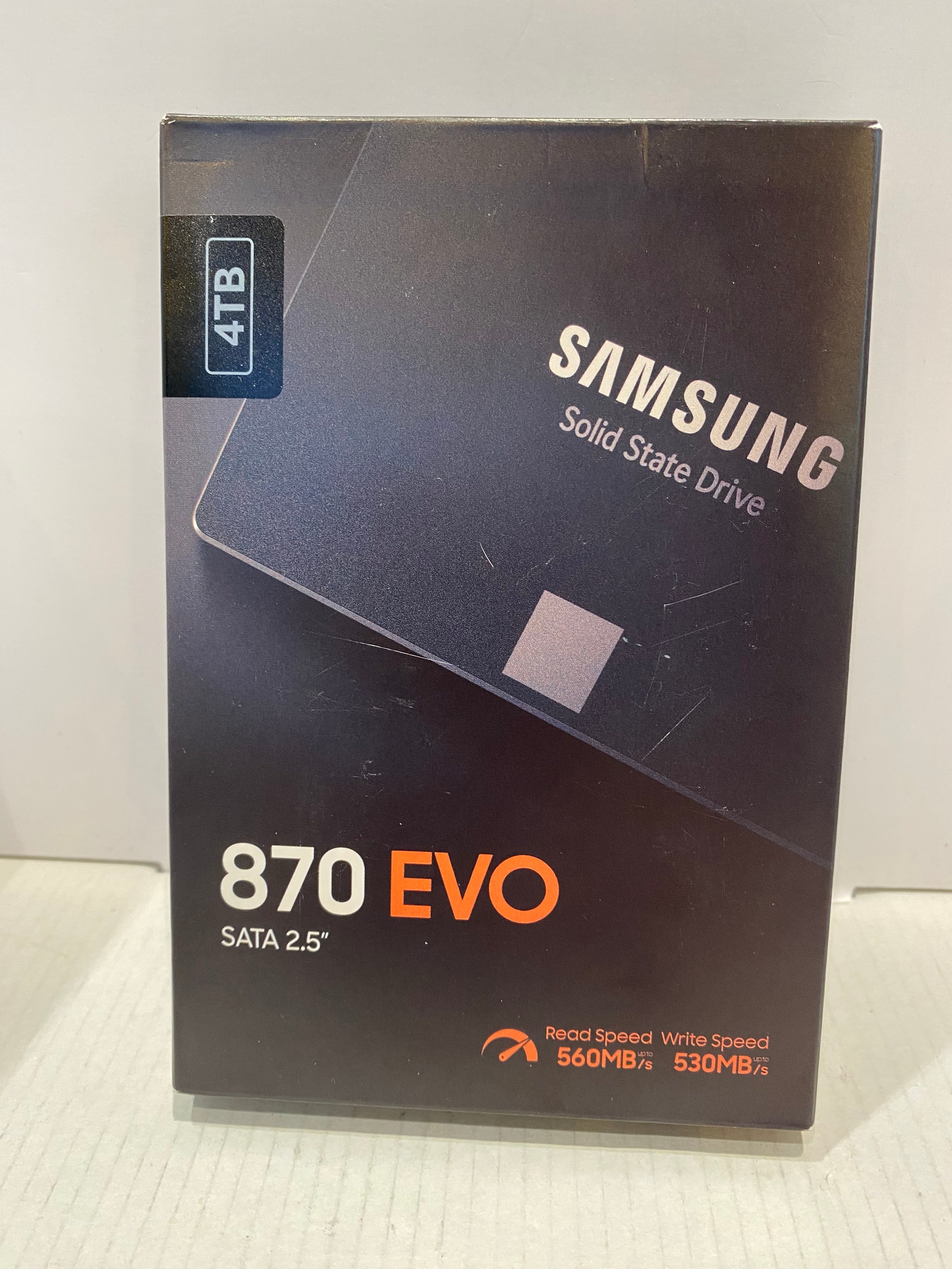 Samsung 870 EVO 2.5" 4TB SSD SATA3 ( MZ-77E4T0BW) Up to 560MB / 530MB