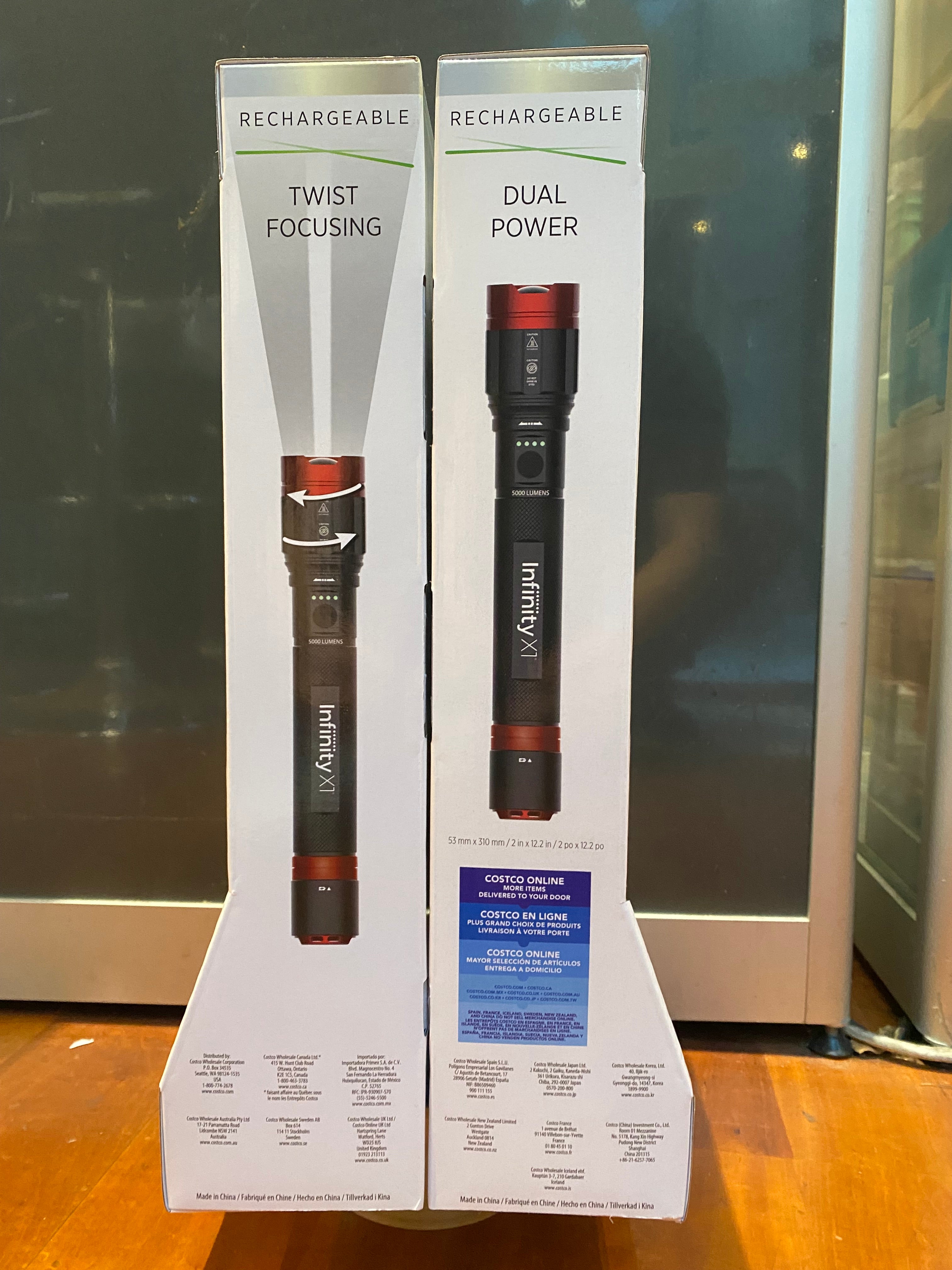 Infinity X1 Dual Power Rechargeable Flashlight 5000 Lumens