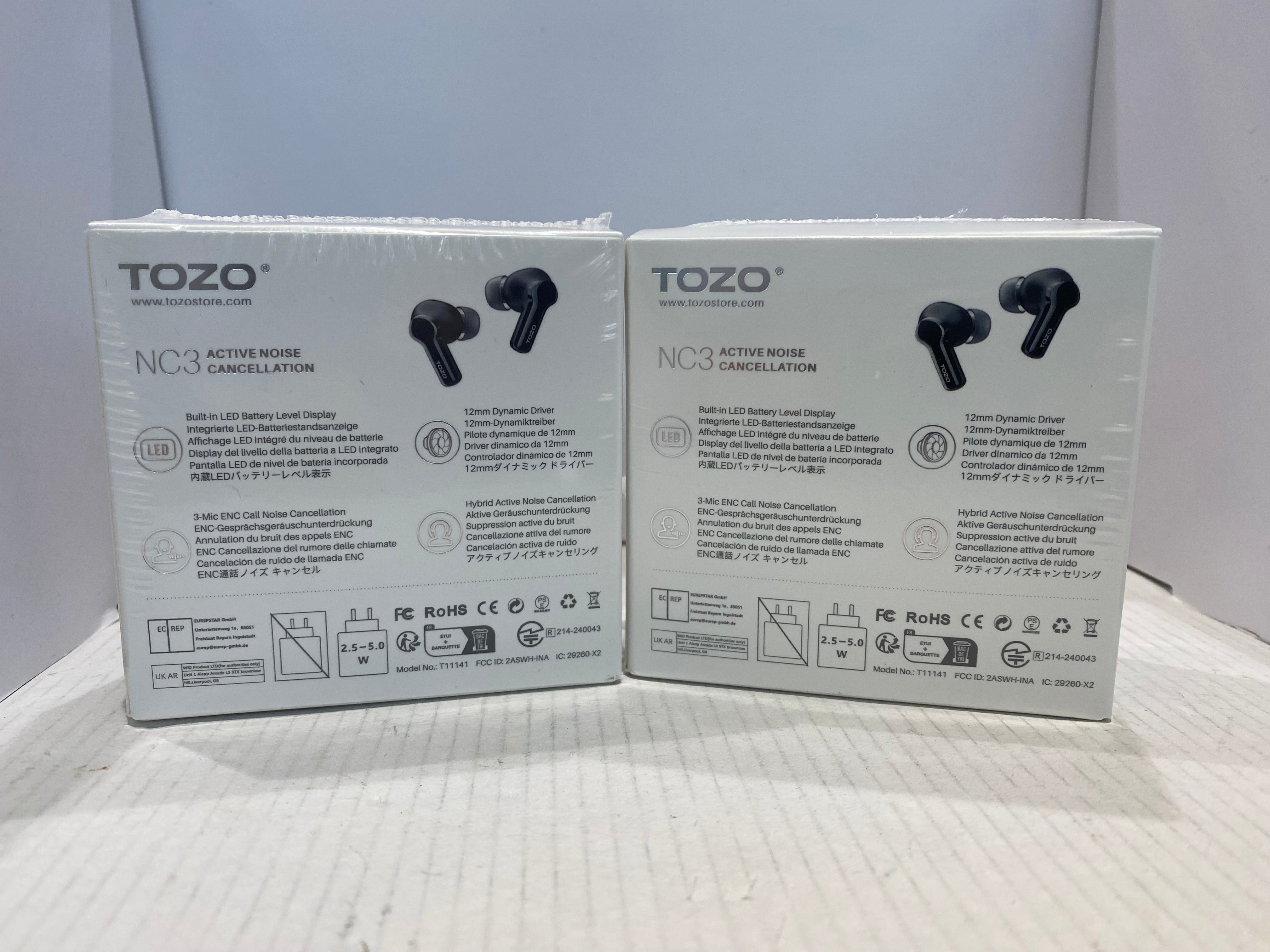 TOZO NC3 Hybrid Active Noise Cancelling Wireless Earbuds Blue