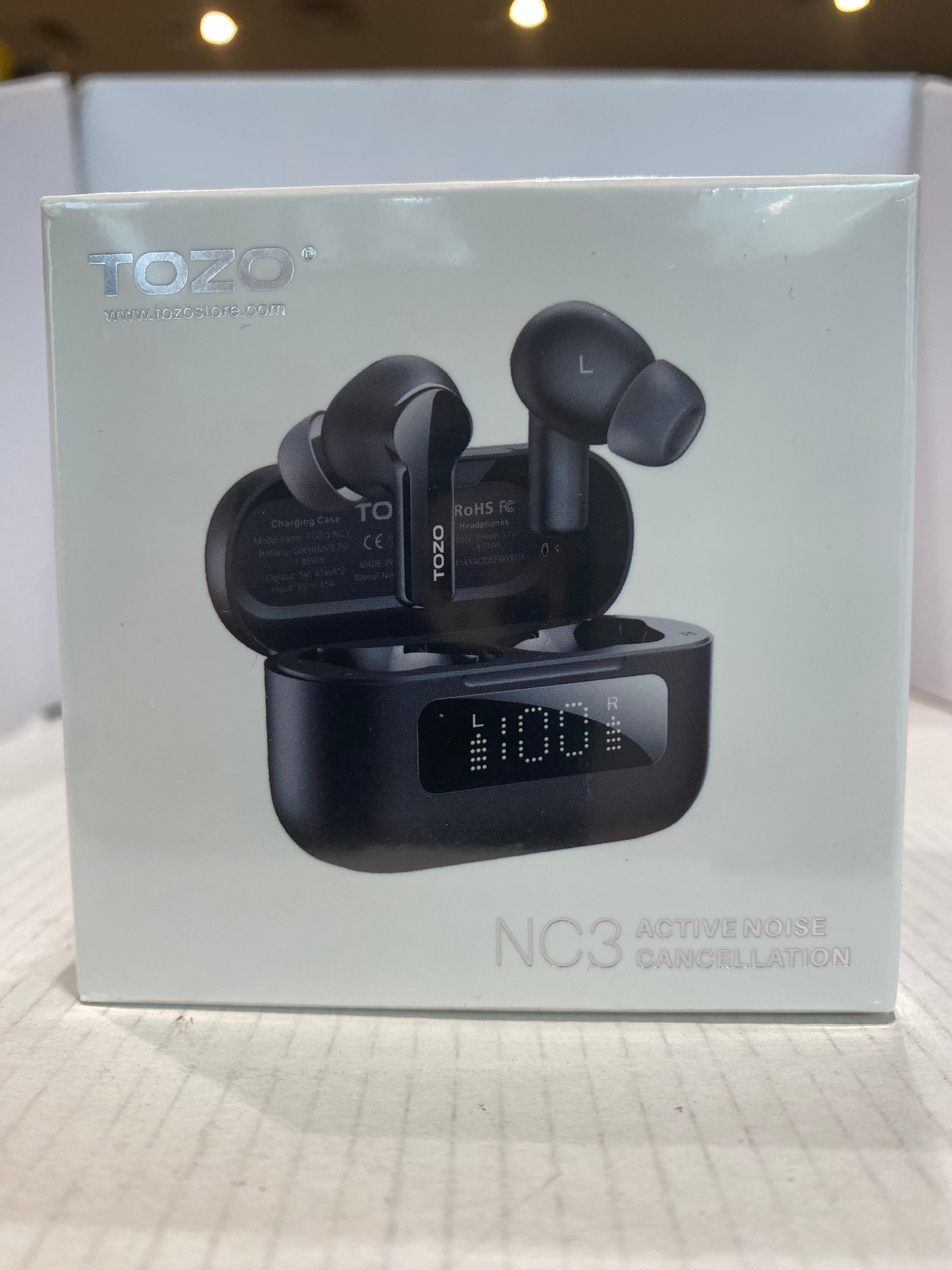 TOZO NC3 Hybrid Active Noise Cancelling Wireless Earbuds Blue