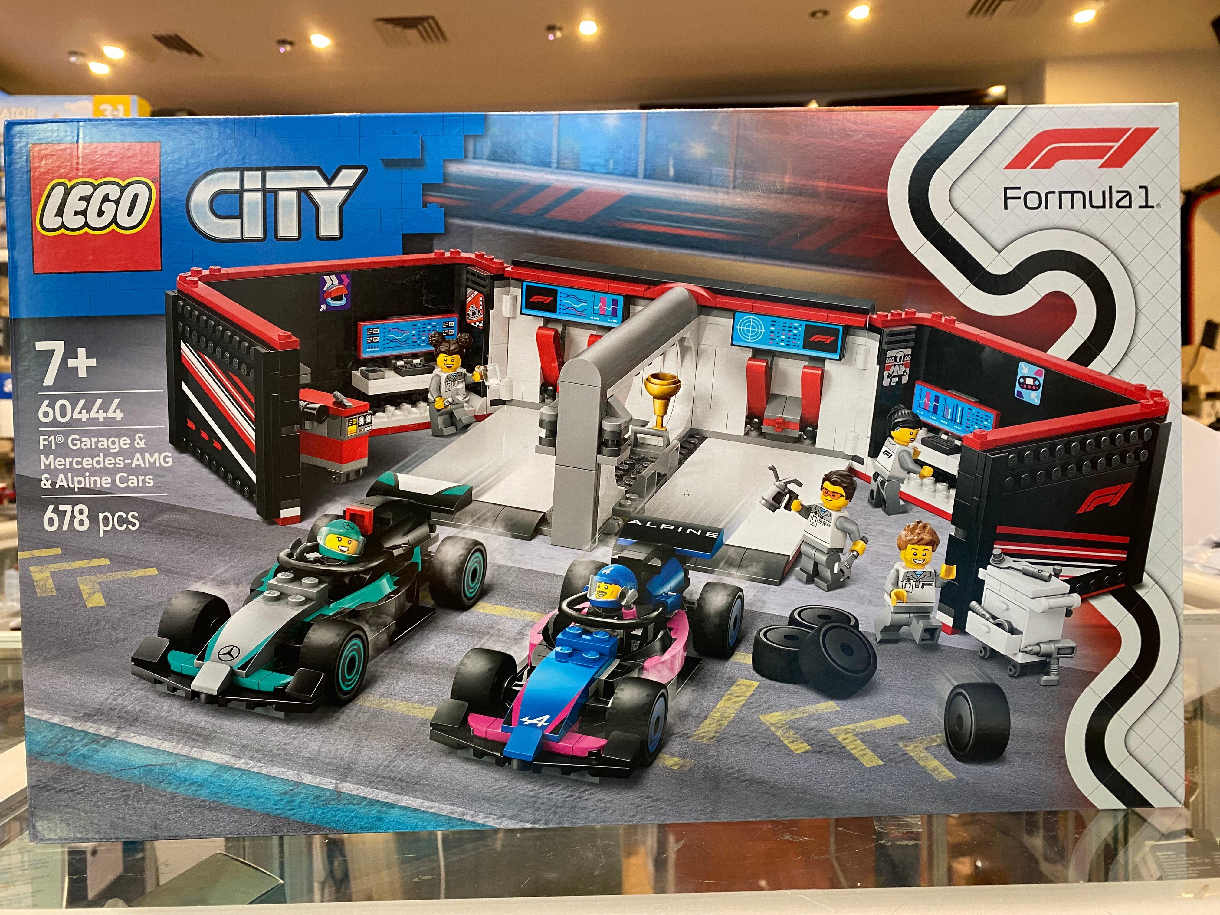 LEGO 60444 City F1 Garage & Mercedes-AMG & Alpine Cars