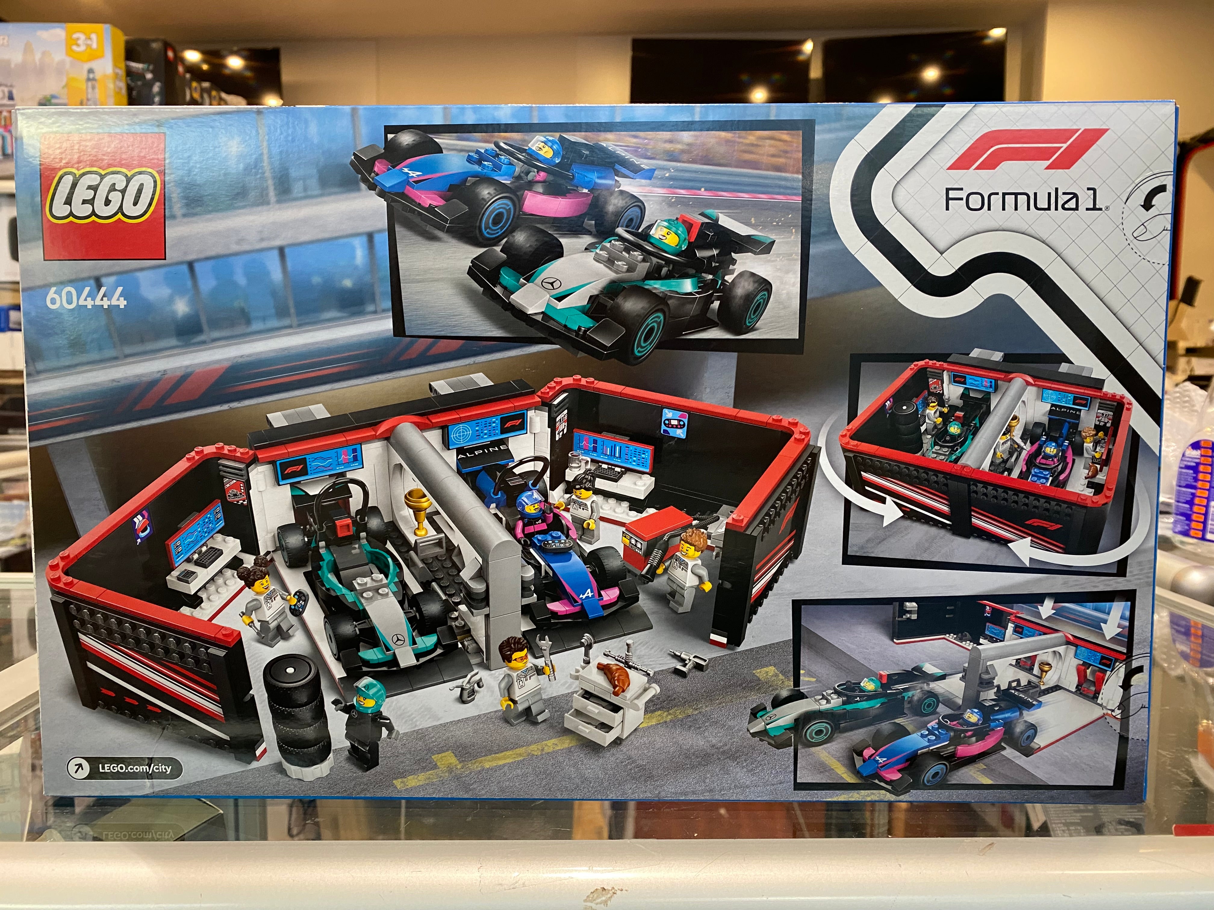 LEGO 60444 City F1 Garage & Mercedes-AMG & Alpine Cars