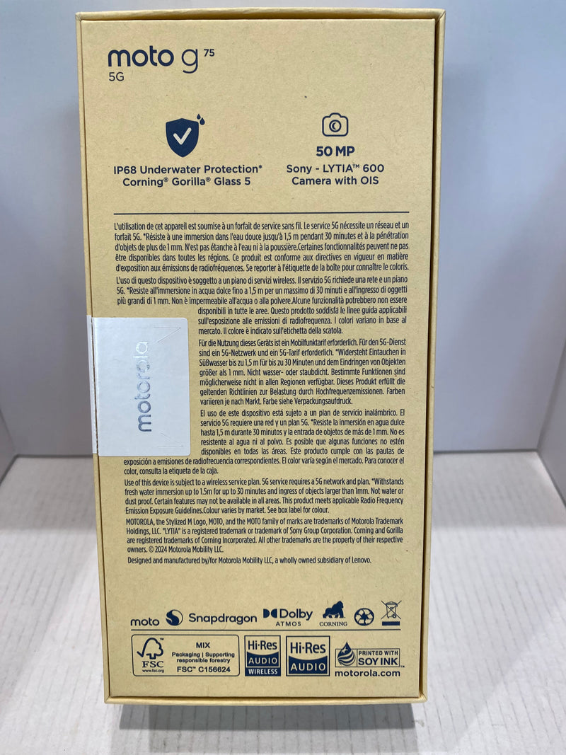 Motorola Moto G75 5G Dual SIM 256GB RAM 8GB Charcoal Grey with Moto Buds