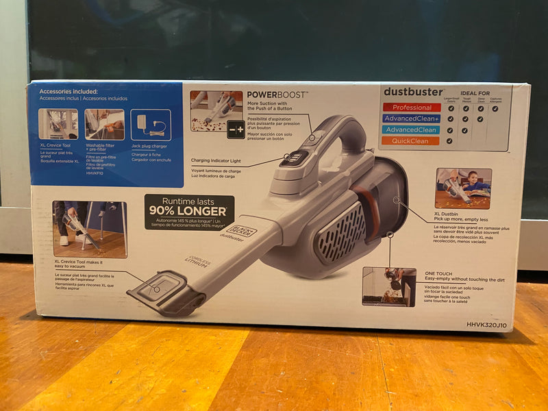 BLACK+DECKER Dustbuster Handheld Vacuum Cordless AdvancedClean+