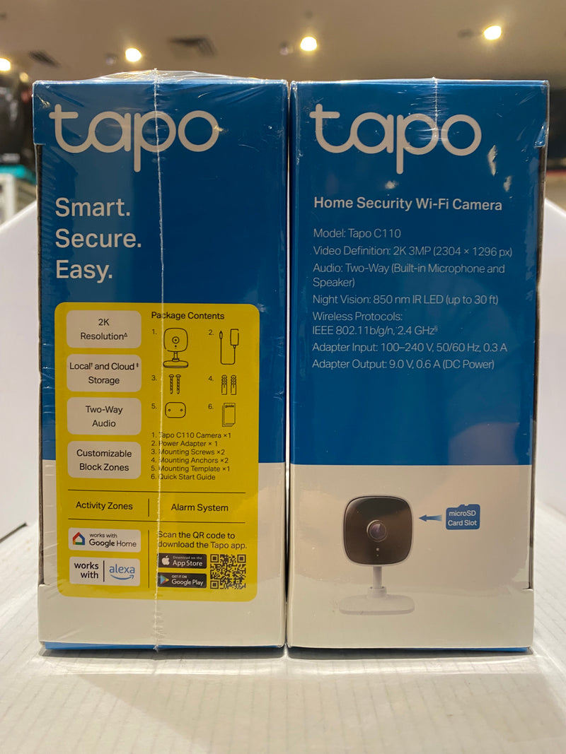 TP-Link Tapo C110 Home Security Wi-Fi Indoor Camera