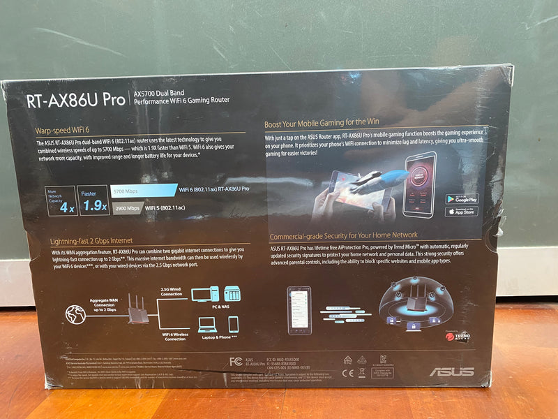 ASUS RT-AX86U Pro (AX5700) Dual Band WiFi 6 Extendable Gaming Router