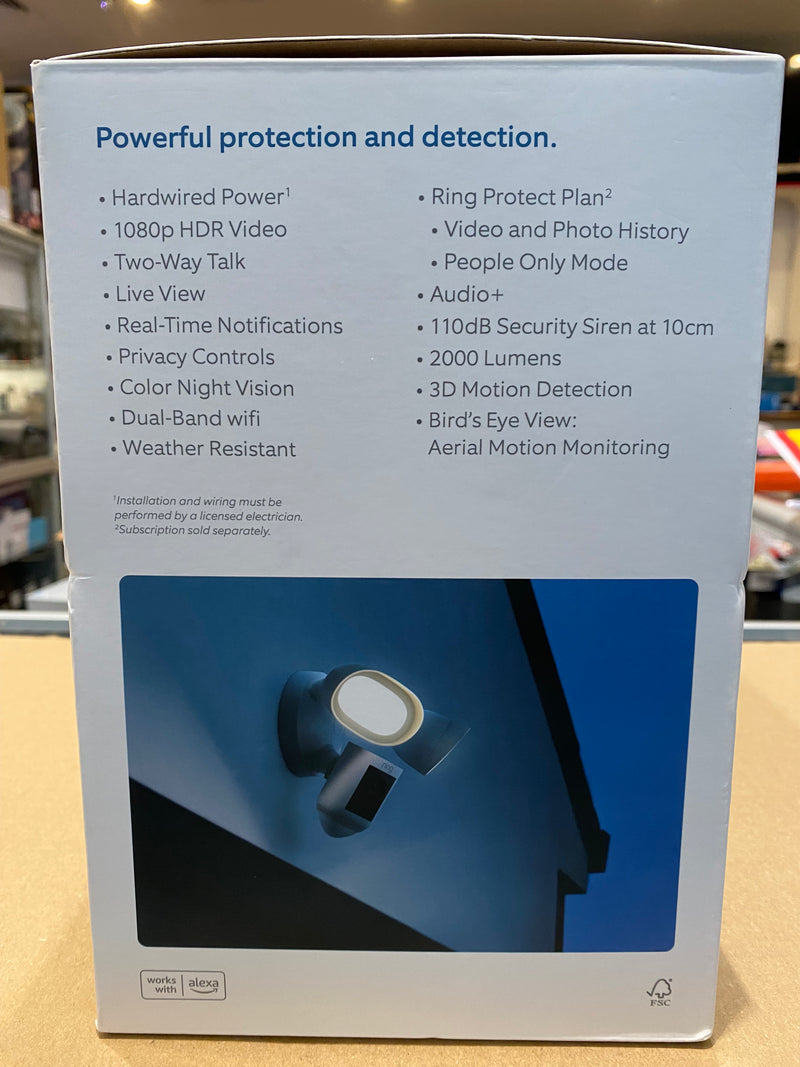 Ring Floodlight Camera Wired Pro Security Camera