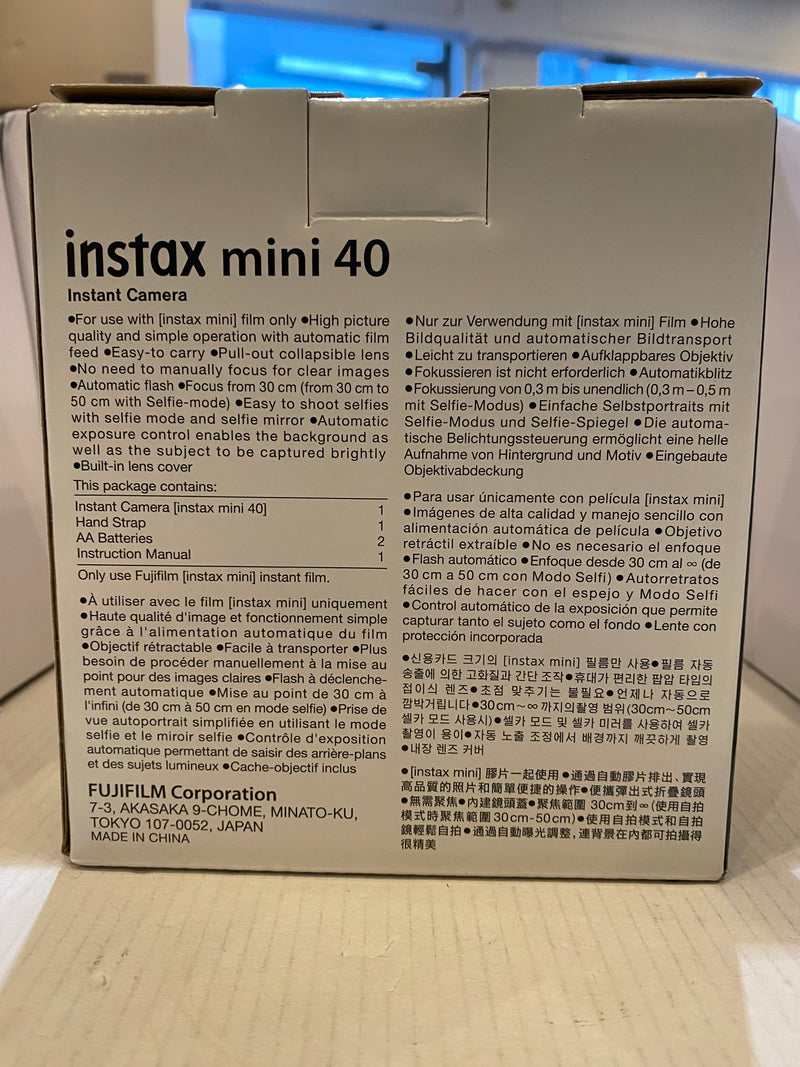 Fujifilm Instax Mini 40 (Films are not Included)