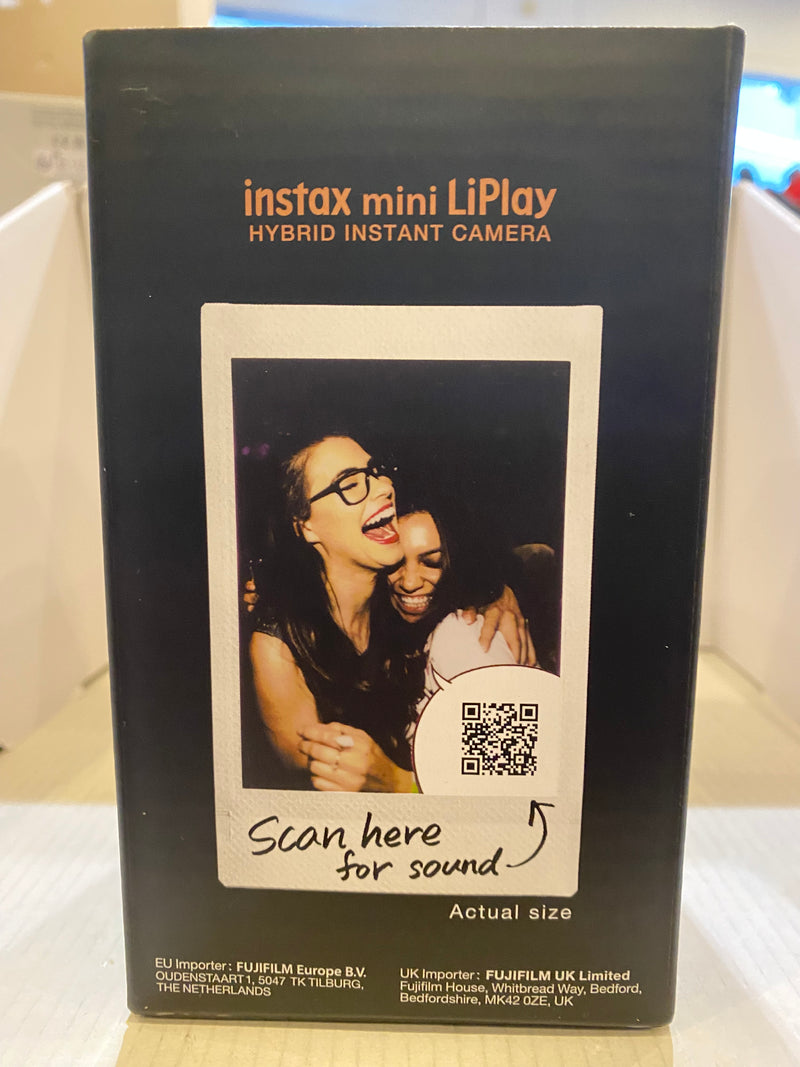 Instax Mini LiPlay Instant Camera Elegant Black (Films are not Included)