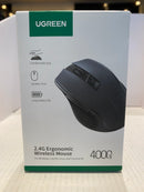 Ugreen USB optical wireless mouse 2.4GHz 4000 DPI black (MU006)