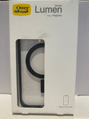 OtterBox iPhone 15 Pro Max Lumen Case with MagSafe Clear - Manta Ray Black